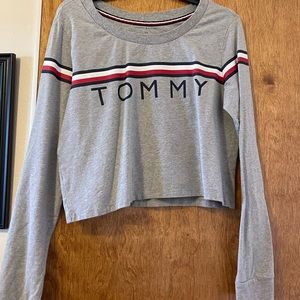 Tommy Hilfiger crop top long sleeve shirt
